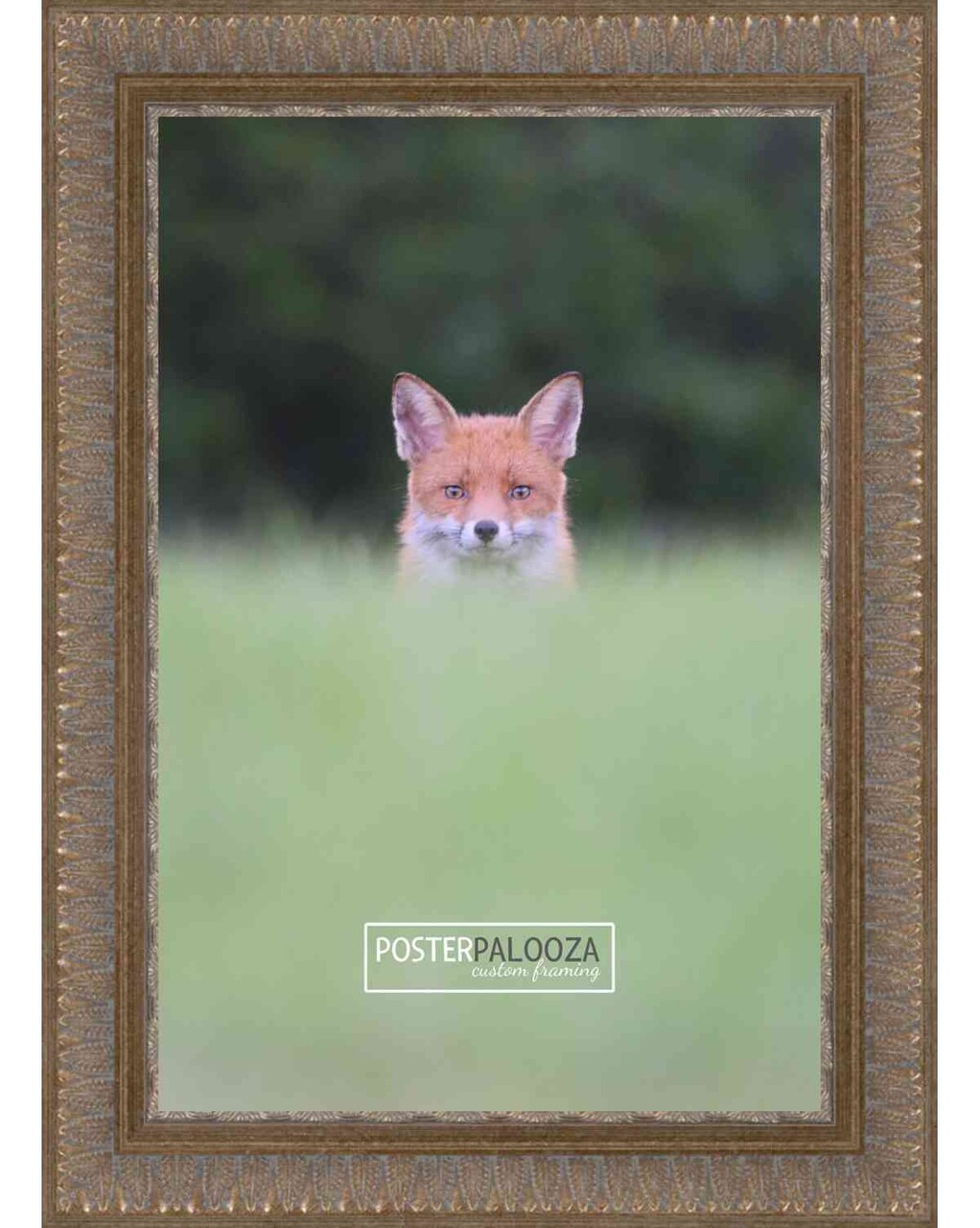 Ornate Gold Picture Frame - UV Acrylic, Foam Board Backing, Hanging Hardware